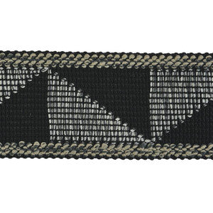 Teague Tape Indoor/Outdoor Black 78532 by Schumacher Trim