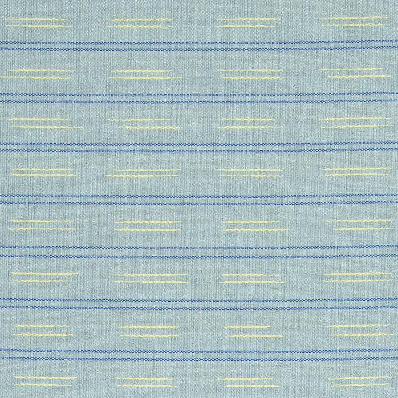 Ainsley Stripe Indoor/Outdoor Sky 78580 by Schumacher Designer Fabric Indoor/Outdoor: Prints & Wovens 14.0" - Swanky Fabrics -