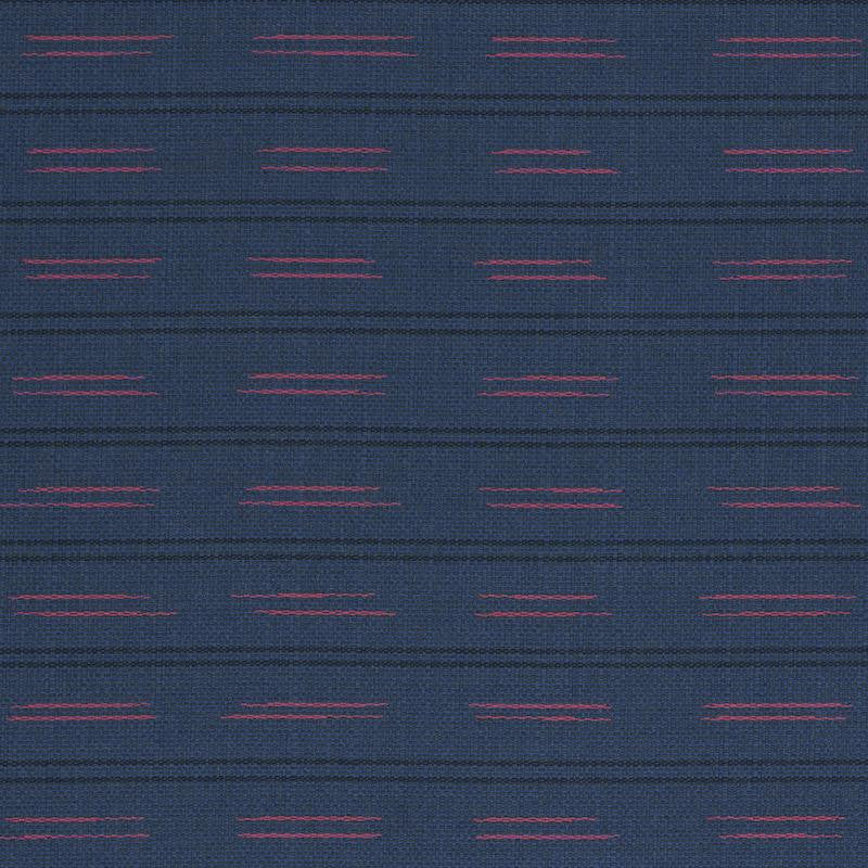 Ainsley Stripe Indoor/Outdoor Navy 78581 by Schumacher Fabric Indoor/Outdoor: Prints & Wovens 14.0" - Fabric Carolina -