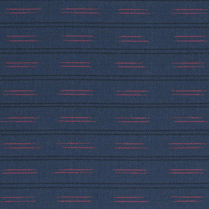 Ainsley Stripe Indoor/Outdoor Navy 78581 by Schumacher Fabric