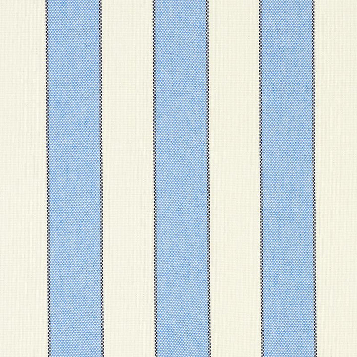 Blumont Stripe Indoor/Outdoor Blue 79050 by Schumacher Fabric Indoor/Outdoor: Prints & Wovens 1.88" - Fabric Carolina -