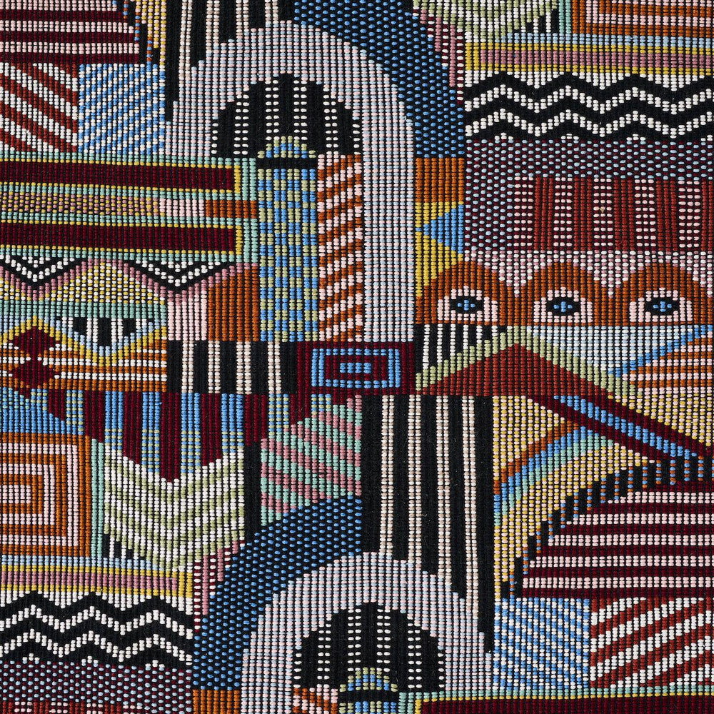 Palomar Hand Woven Brocade Multi 79290 by Schumacher Fabric A Rum Fellow 19.0" - Fabric Carolina -