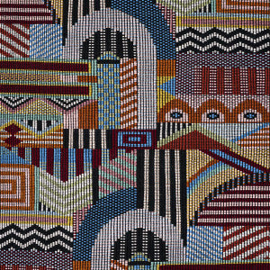 Palomar Hand Woven Brocade Multi 79290 by Schumacher Fabric