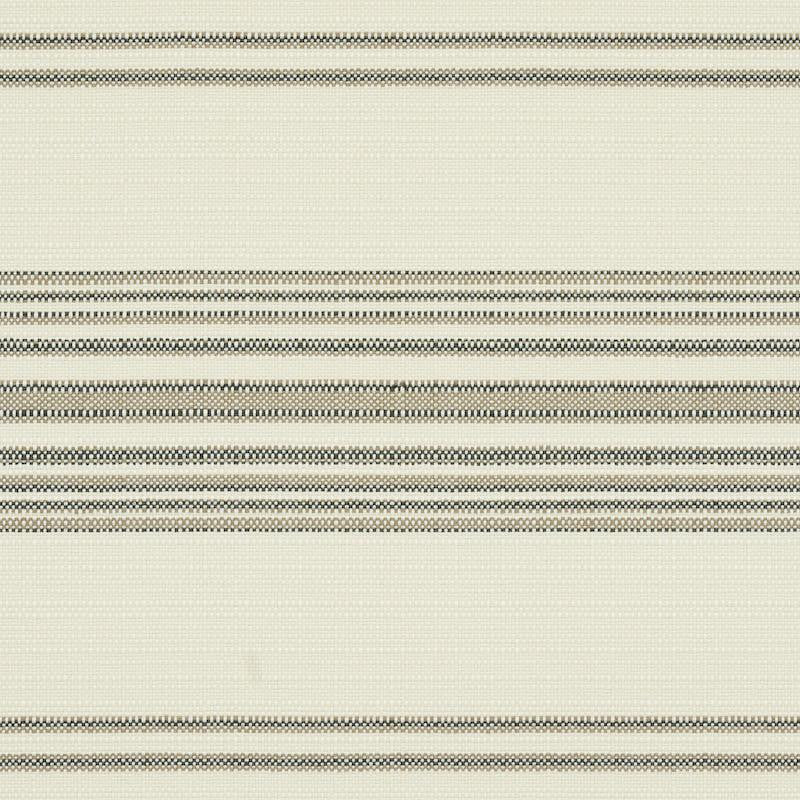 Solana Stripe Indoor/Outdoor Stone 79331 by Schumacher Designer Fabric Indoor/Outdoor: Prints & Wovens - Swanky Fabrics -
