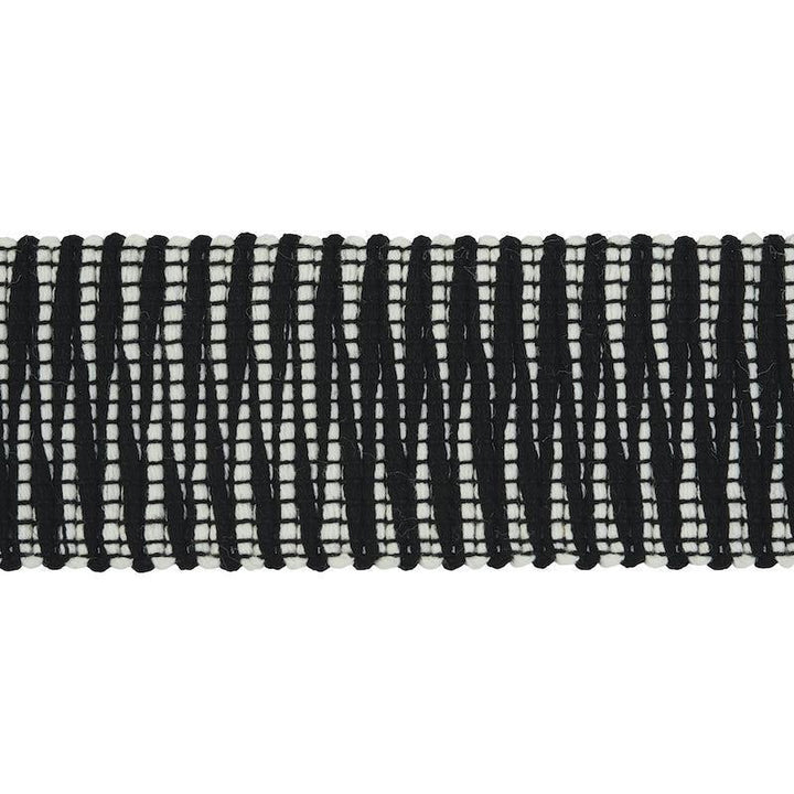 Pierce Tape Indoor/Outdoor Black 79411 by Schumacher Trim Indoor/Outdoor Prints & Wovens V - Fabric Carolina -