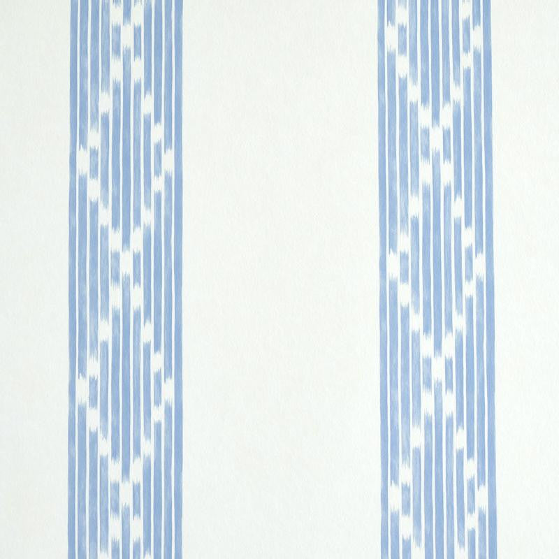 Sequoia Stripe Blue 5011532 by Schumacher Wallpaper Stripe Wallcovering Collection - Fabric Carolina -