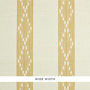 Sequoia Stripe Sisal Ochre 5011811 by Schumacher Wallpaper