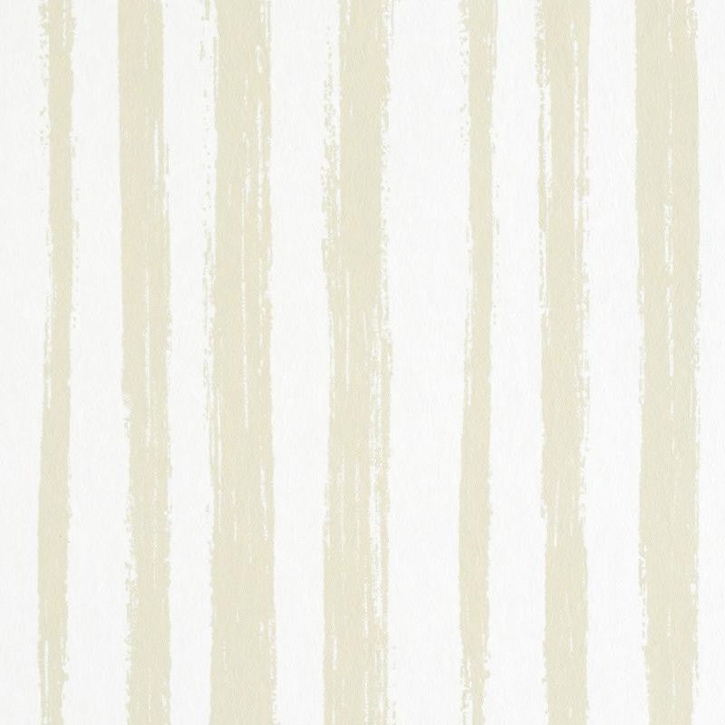 Sketched Stripe Natural 5011540 by Schumacher Wallpaper Stripe Wallcovering Collection - Fabric Carolina -