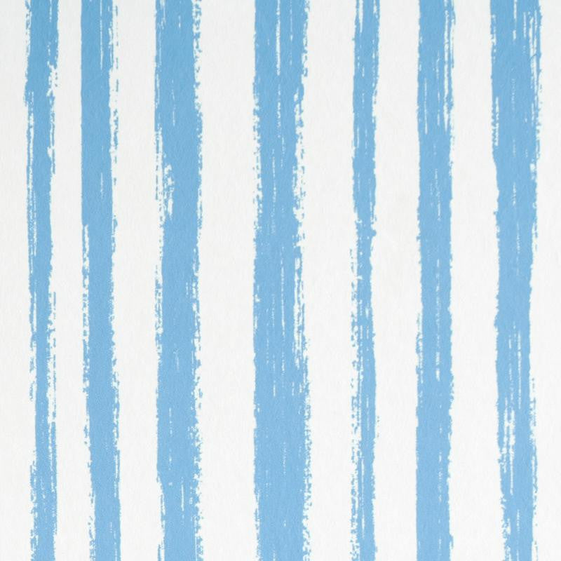 Sketched Stripe Blue 5011541 by Schumacher Wallpaper Stripe Wallcovering Collection - Fabric Carolina -