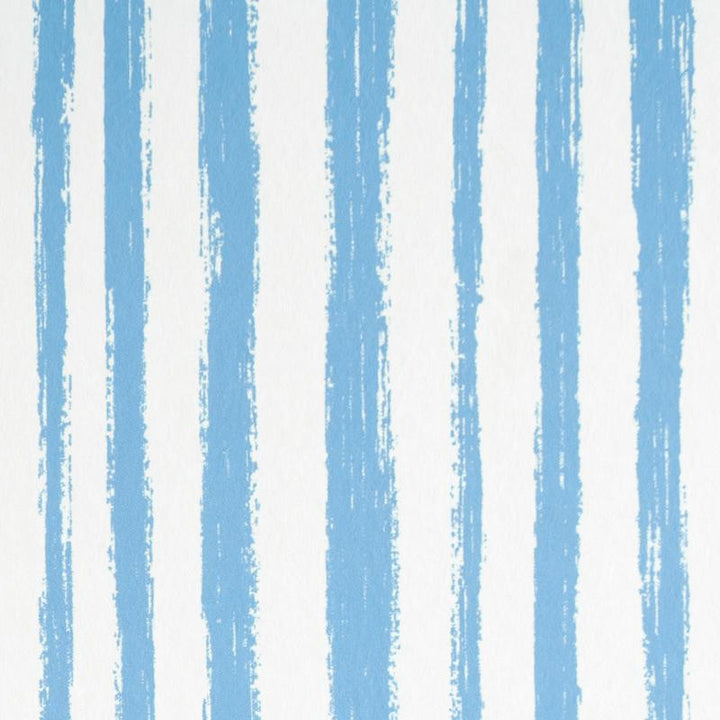 Sketched Stripe Blue 5011541 by Schumacher Wallpaper Stripe Wallcovering Collection - Fabric Carolina -