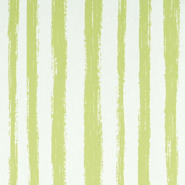 Sketched Stripe Green 5011542 by Schumacher Wallpaper Stripe Wallcovering Collection - Fabric Carolina -