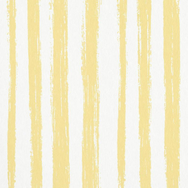 Sketched Stripe Yellow 5011543 by Schumacher Wallpaper Stripe Wallcovering Collection - Fabric Carolina -