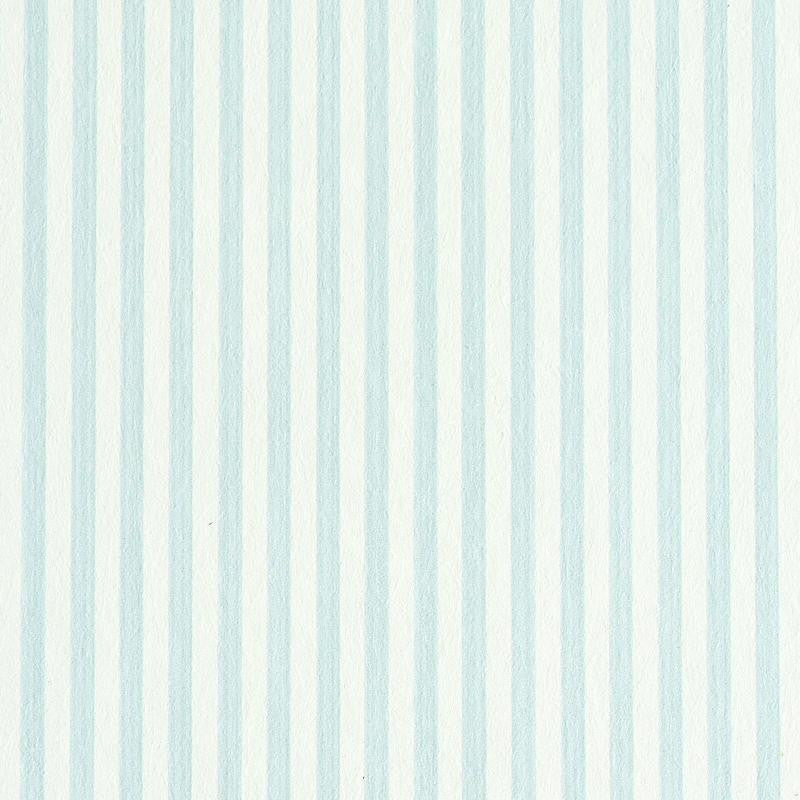 Edwin Stripe Narrow Sky 5011860 by Schumacher Designer Wallpaper Stripe Wallcovering Collection - Swanky Fabrics -