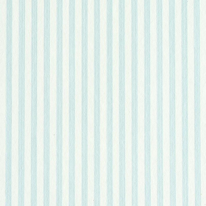 Edwin Stripe Narrow Sky 5011860 by Schumacher Designer Wallpaper Stripe Wallcovering Collection - Swanky Fabrics -