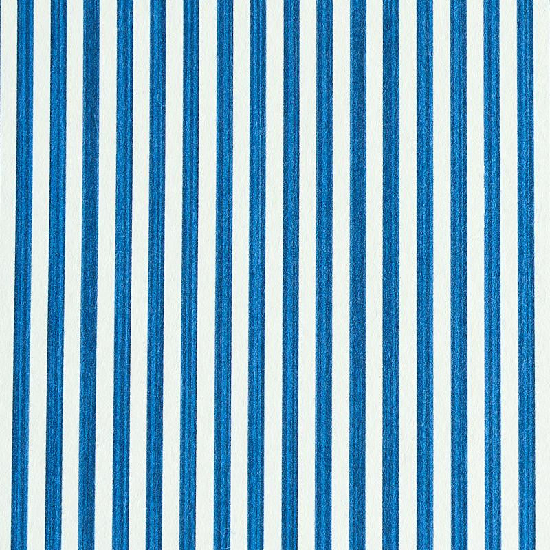 Edwin Stripe Narrow Navy 5011867 by Schumacher Wallpaper Stripe Wallcovering Collection - Fabric Carolina -