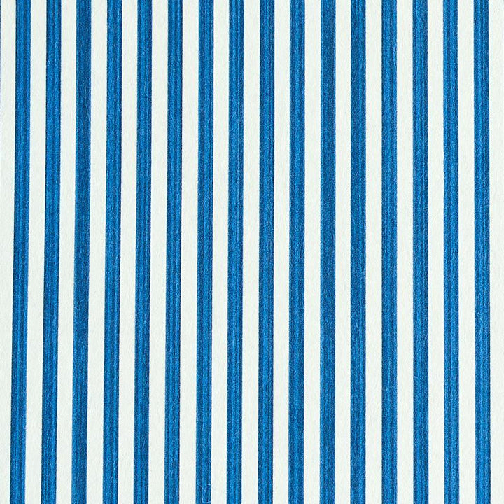 Edwin Stripe Narrow Navy 5011867 by Schumacher Wallpaper Stripe Wallcovering Collection - Fabric Carolina -