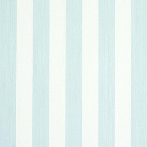 Edwin Stripe Medium Sky 5011880 by Schumacher Wallpaper