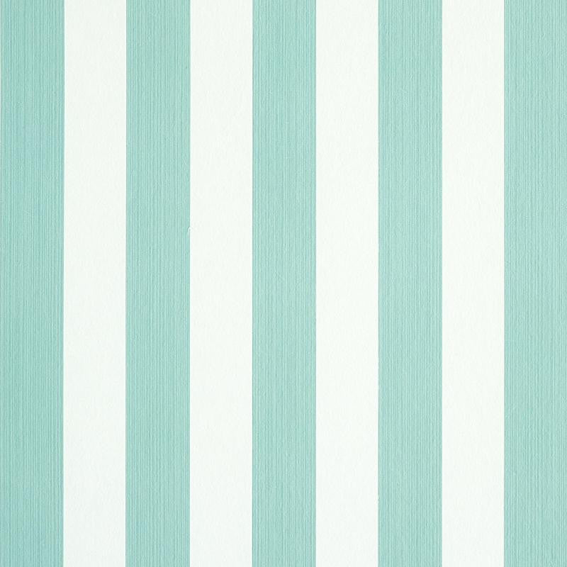 Edwin Stripe Medium Seaglass 5011883 by Schumacher Wallpaper Stripe Wallcovering Collection 2.44" - Fabric Carolina -