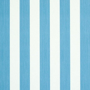 Edwin Stripe Medium Ocean 5011884 by Schumacher Wallpaper