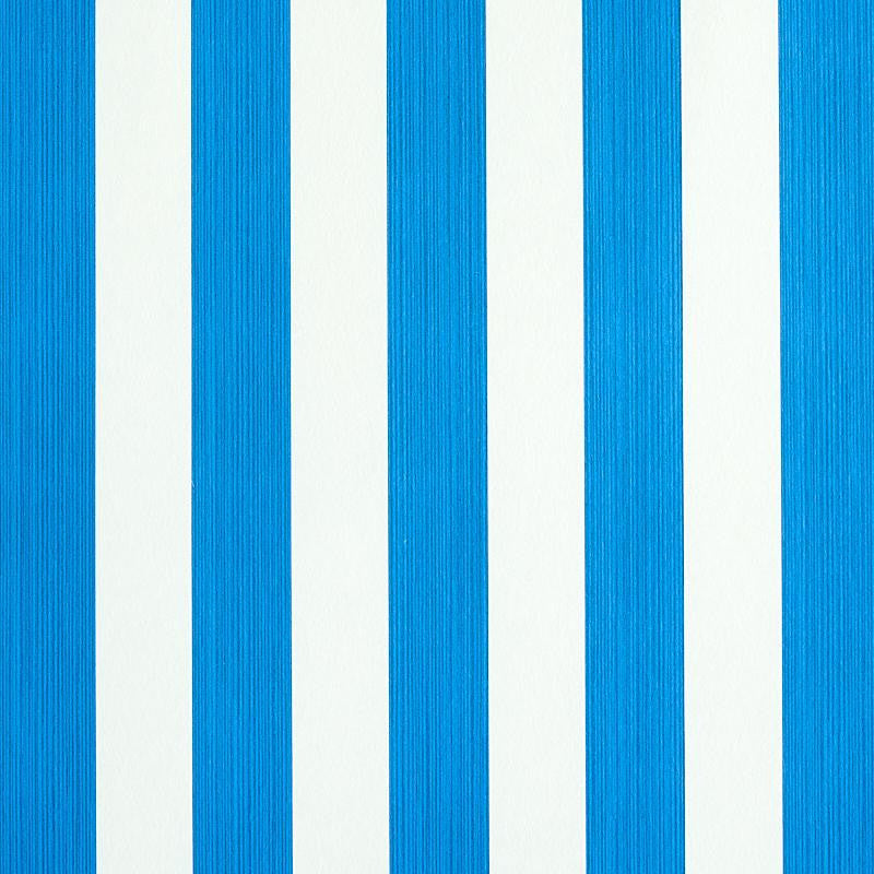 Edwin Stripe Medium Cobalt 5011886 by Schumacher Wallpaper Stripe Wallcovering Collection 2.44" - Fabric Carolina -