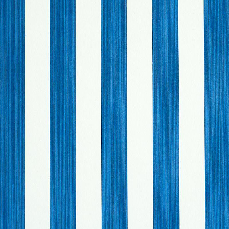 Edwin Stripe Medium Navy 5011887 by Schumacher Wallpaper Stripe Wallcovering Collection 2.44" - Fabric Carolina -