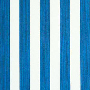 Edwin Stripe Medium Navy 5011887 by Schumacher Wallpaper
