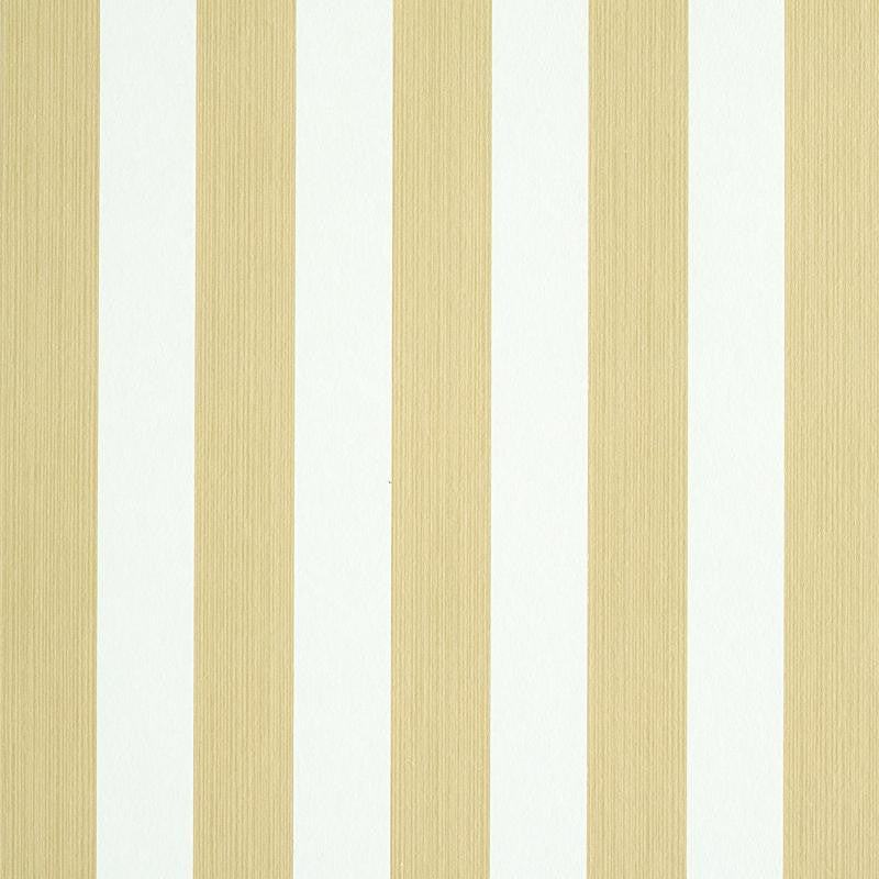 Edwin Stripe Medium Sand 5011891 by Schumacher Wallpaper Stripe Wallcovering Collection 2.44" - Fabric Carolina -