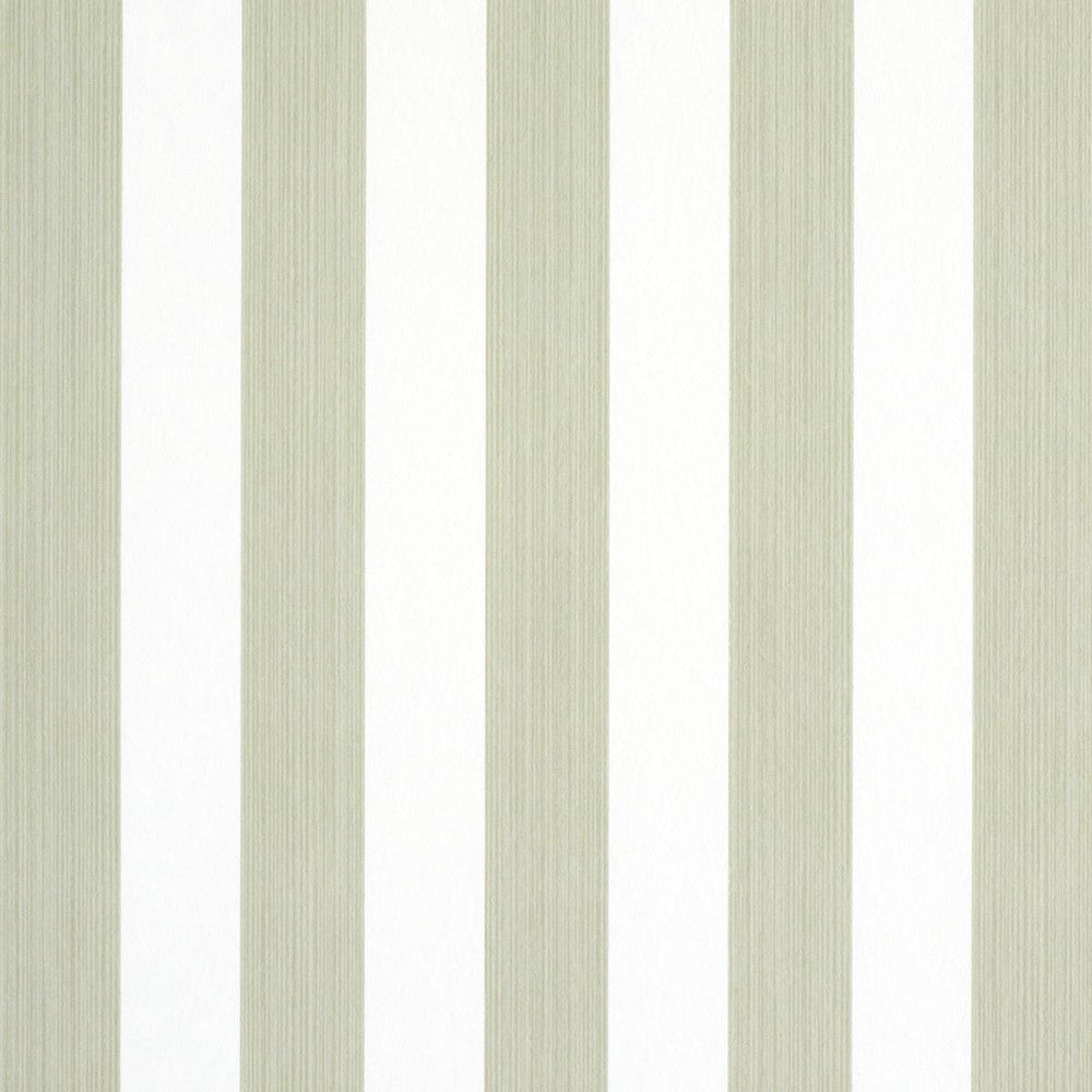 Edwin Stripe Medium Linen 5011898 by Schumacher Wallpaper Stripe Wallcovering Collection 2.44" - Fabric Carolina -