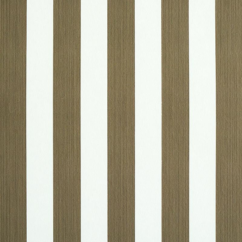 Edwin Stripe Medium Mushroom 5011899 by Schumacher Wallpaper Stripe Wallcovering Collection 2.44" - Fabric Carolina -