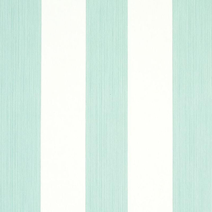 Edwin Stripe Wide Seaglass 5011903 by Schumacher Designer Wallpaper Stripe Wallcovering Collection 4.5" - Swanky Fabrics -