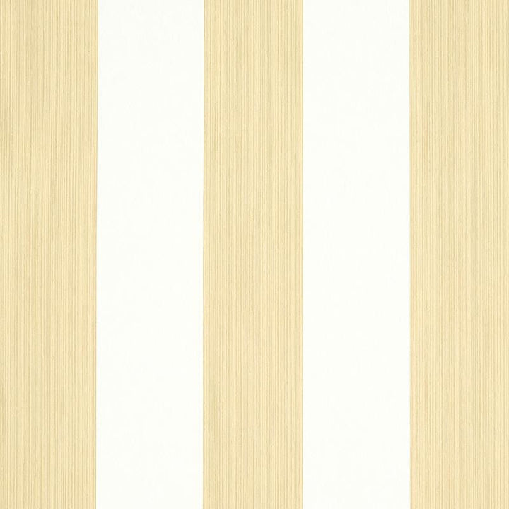 Edwin Stripe Wide Sand 5011911 by Schumacher Designer Wallpaper Stripe Wallcovering Collection 4.5" - Swanky Fabrics -