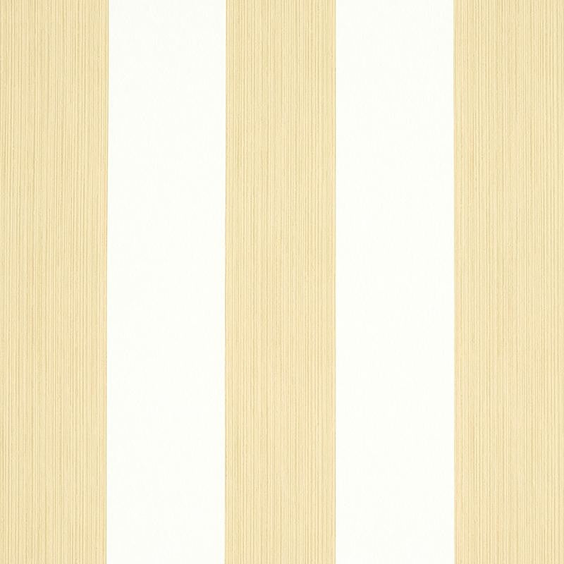Edwin Stripe Wide Sand 5011911 by Schumacher Wallpaper Stripe Wallcovering Collection 4.5" - Fabric Carolina -