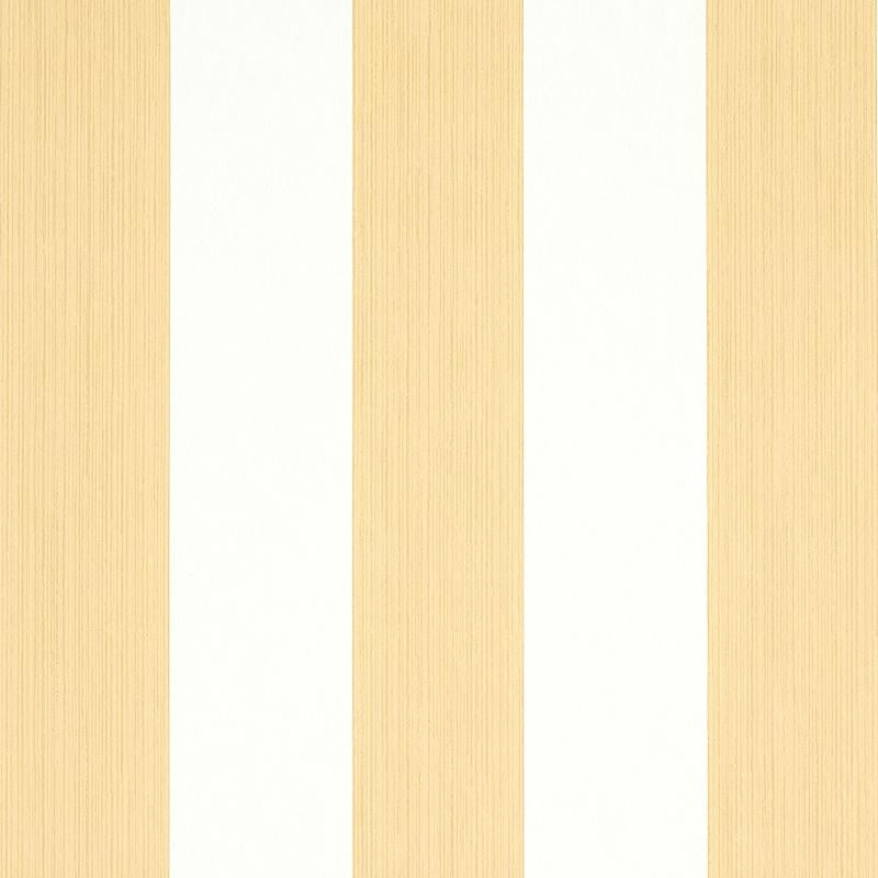 Edwin Stripe Wide Wheat 5011912 by Schumacher Designer Wallpaper Stripe Wallcovering Collection 4.5" - Swanky Fabrics -