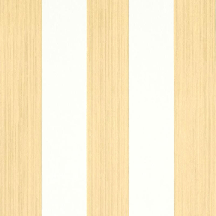 Edwin Stripe Wide Wheat 5011912 by Schumacher Designer Wallpaper Stripe Wallcovering Collection 4.5" - Swanky Fabrics -