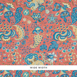 Majorelle Red 5011351 by Schumacher Wallpaper