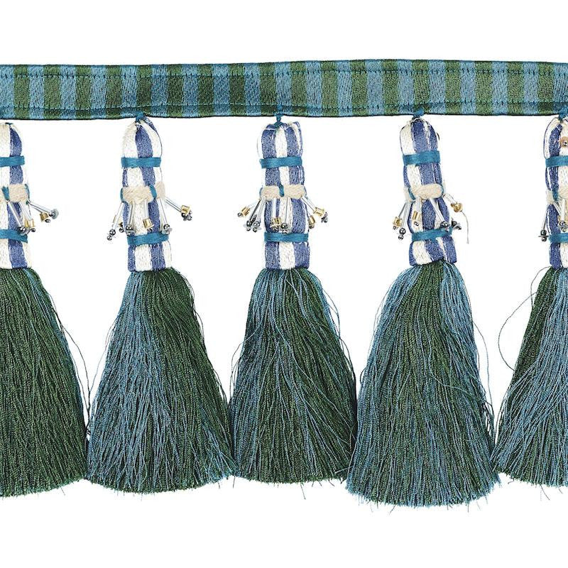 Antony Tassel Peacock & Green 79601 by Schumacher Trim Rive Gauche - Fabric Carolina -