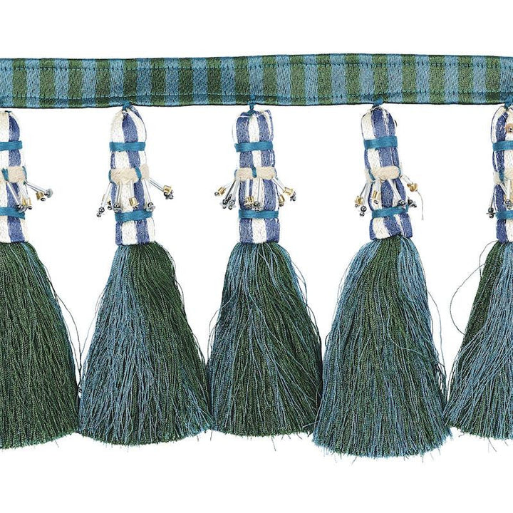 Antony Tassel Peacock & Green 79601 by Schumacher Trim Rive Gauche - Fabric Carolina -