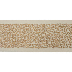 Vermicelli Beaded Tape Gold 77481 by Schumacher Trim