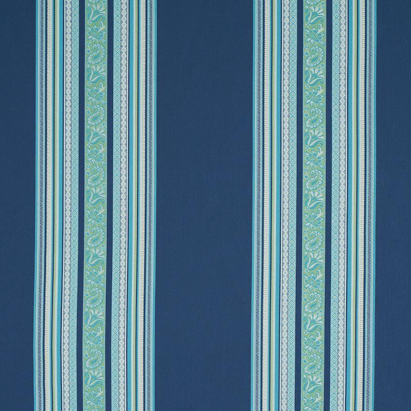 Markova Stripe Navy 78602 by Schumacher Fabric Rive Gauche 13.5" - Fabric Carolina -