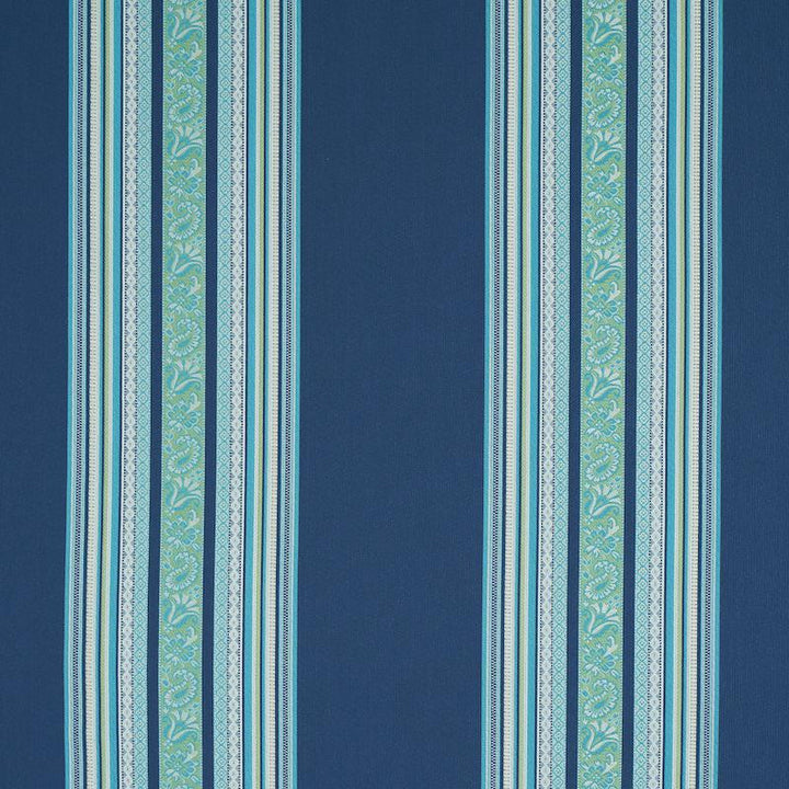 Markova Stripe Navy 78602 by Schumacher Fabric Rive Gauche 13.5" - Fabric Carolina -