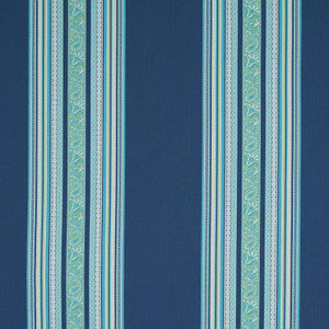 Markova Stripe Navy 78602 by Schumacher Fabric