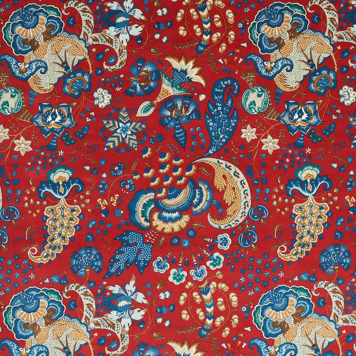 Majorelle Velvet Red 179421 by Schumacher Fabric Rive Gauche 25.62" - Fabric Carolina -