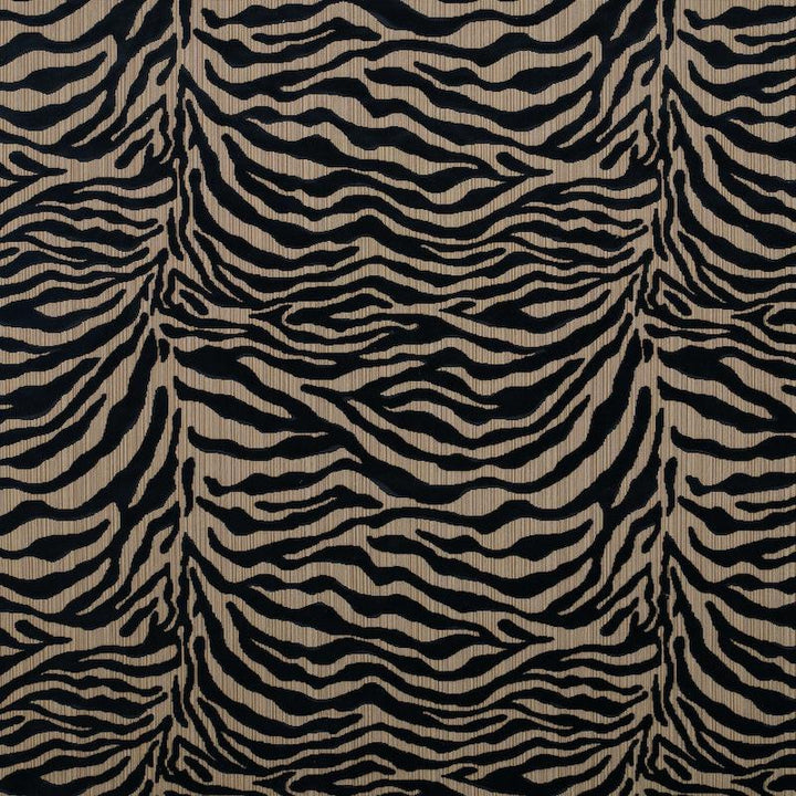 Regine Strie Velvet Ebony 77771 by Schumacher Fabric Rive Gauche 26.5" - Fabric Carolina -