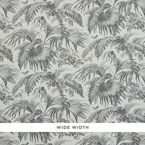 Toile Tropique Black 5011481 by Schumacher Wallpaper