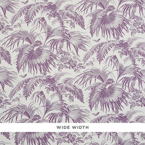 Toile Tropique Purple 5011482 by Schumacher Wallpaper