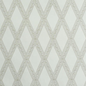Les Losanges Toile Stone 5011360 by Schumacher Wallpaper