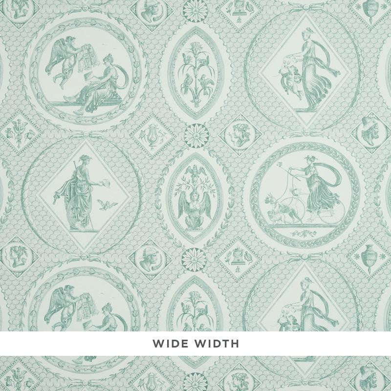 Les Scenes Contemporaines Mineral 5011492 by Schumacher Wallpaper Jill Lasersohn 38.5" - Fabric Carolina -