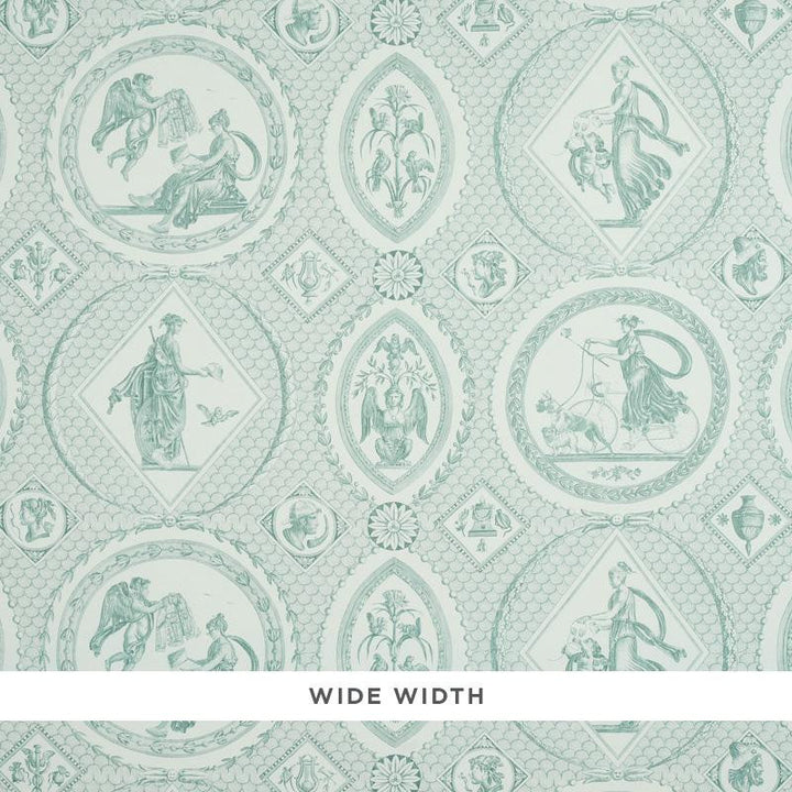 Les Scenes Contemporaines Mineral 5011492 by Schumacher Wallpaper Jill Lasersohn 38.5" - Fabric Carolina -