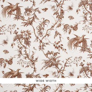 Toile De La Prairie Brown 5011712 by Schumacher Wallpaper