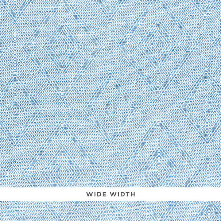 Tortola Paperweave Blue 5011250 by Schumacher Wallpaper Woven Wallcoverings 14.5" - Fabric Carolina -